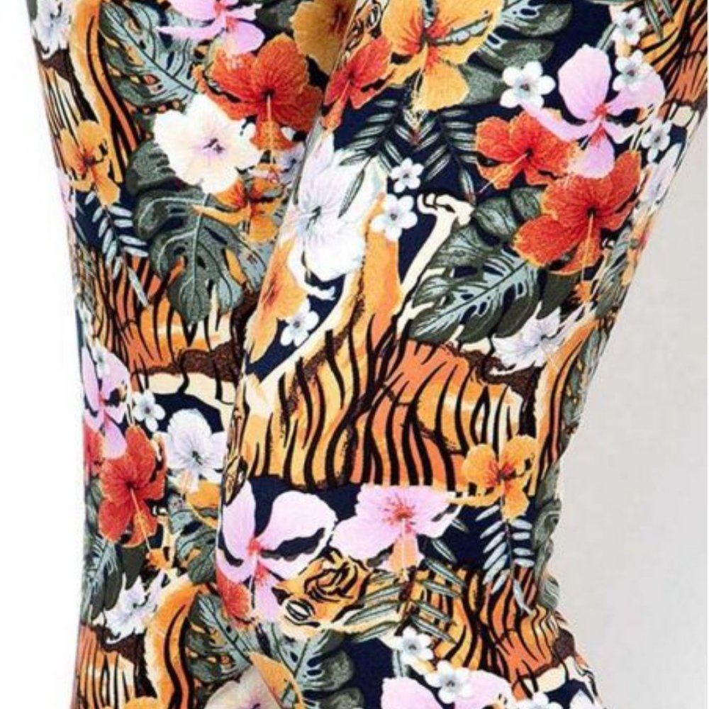 TIGER KING TIGER LEGGINGS OS, PLUS or  EXTRA PLUS